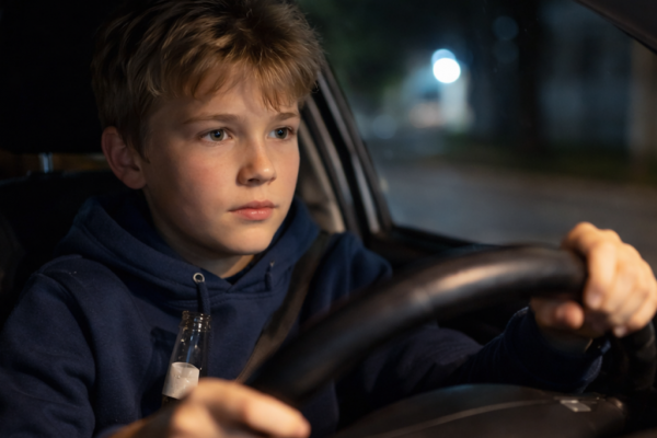 Un incident șocant: Un copil de 12 ani, sub influența alcoolului, la volan – O privire asupra responsabilității și prevenției