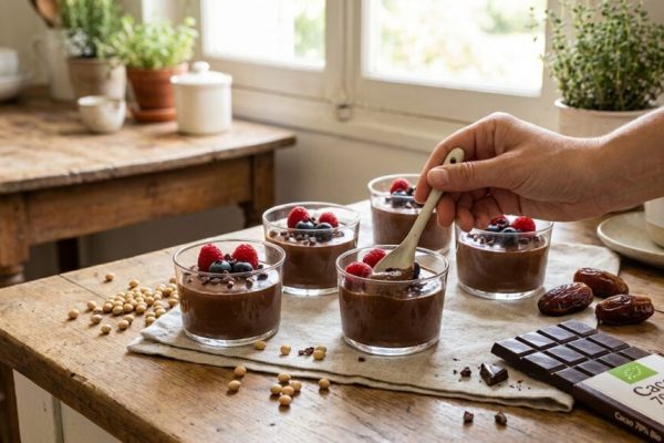 Desertul cu Cacao, Curmale și Tofu: O Rețetă pentru Longevitate și Sănătate